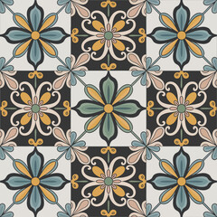 Obraz premium vector illustration hires Collection of High-Resolution Abstract Seamless ornament Patterns with Diverse Designs and Textures 