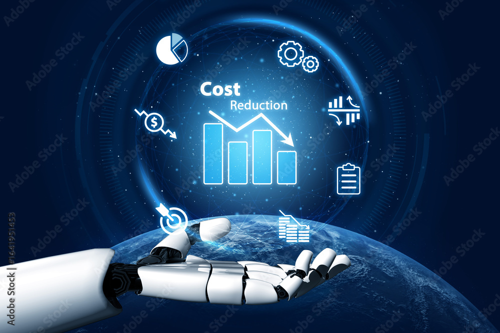 Aufkleber ai artificial intelligence drives cost-saving initiatives via process automation, virtual resource t
