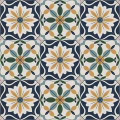 Fototapeta premium vector illustration hires Collection of High-Resolution Abstract Seamless ornament Patterns with Diverse Designs and Textures 