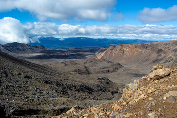 Breathtaking Volcanic Landscape with Dramatic Sky
