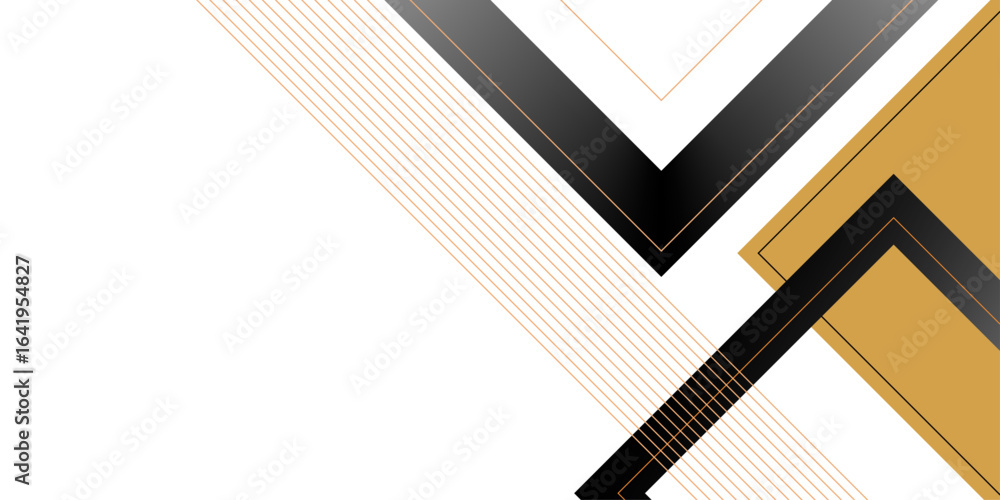 Poster abstract polygonal pattern luxury dark blue with gold. elegant navy blue background with overlap lay