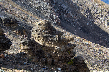 Rugged Rocky Terrain in Mountainous Landscape