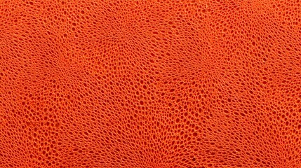 Organic porous surface with intricate cellular pattern in vibrant orange tones, ideal for abstract backgrounds, scientific visuals, and modern design concepts.