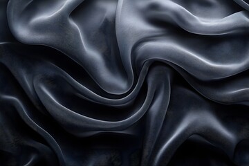 Obraz premium Explore luxurious black silk fabric texture background for fashion design and textile industry use now