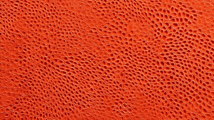 Organic porous surface with intricate cellular pattern in vibrant orange tones, ideal for abstract backgrounds, scientific visuals, and modern design concepts.