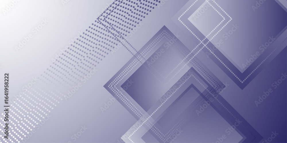 Poster abstract purple background with overlay stripes shape. modern random object shape texture. geometric