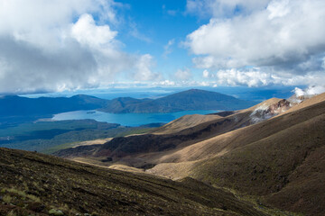 Scenic Mountain View Overlooking a Lake