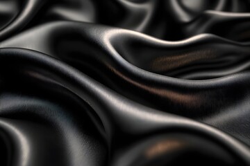 Explore the luxurious texture of black silk fabric for elegant backgrounds and design inspiration
