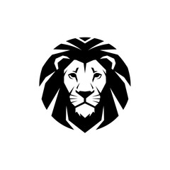 Lion head logo graphic design vector illustration for brand identity or symbolism