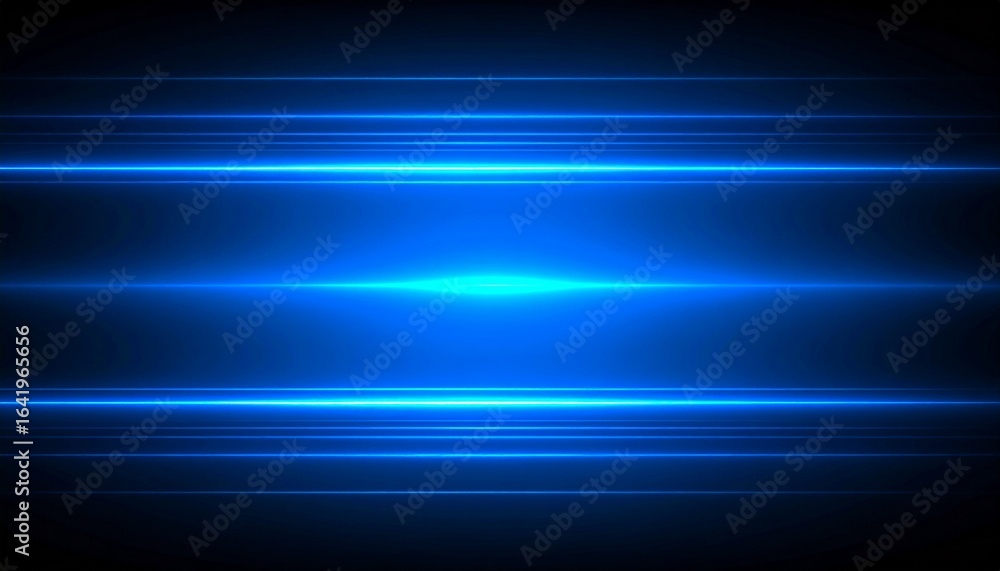 Poster abstract blue light trails creating a futuristic and dynamic visual effect