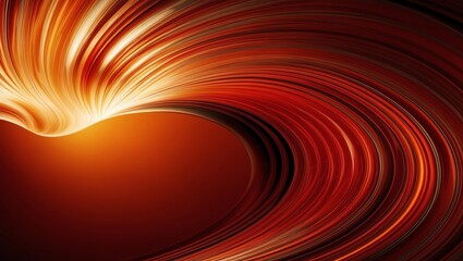 Abstract glassy combination of red and orange gradient wave background
