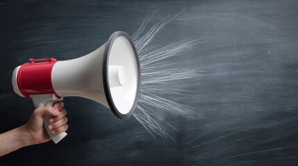 The megaphone amplifying sound for effective communication and announcements