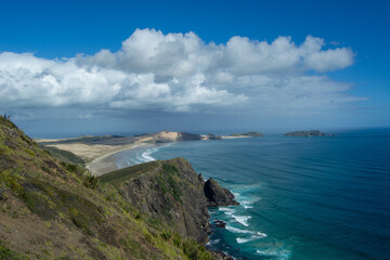 Breathtaking Coastal Landscape with Cliffs and Ocean Waves