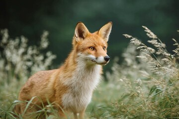 Fototapeta premium Beautiful Red Fox in Natural Habitat