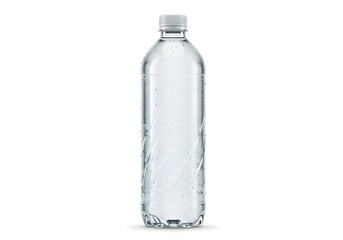 Crystal clear water bottle with sleek transparent design, promoting healthy hydration and sustainable lifestyle choices.
