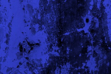 Textured Blue Cracked Wall Surface Abstract Background for Creative Design