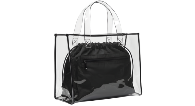 black bag isolated on white