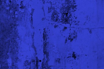 Textured Blue Cracked Wall Surface Abstract Background for Creative Design