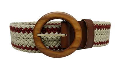 leather belt on white background