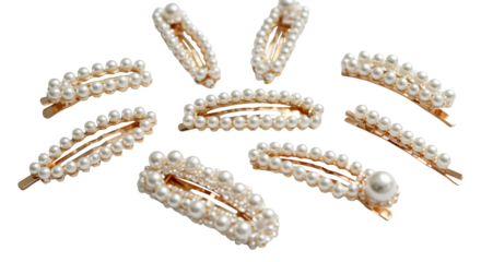 pearl necklace isolated on white