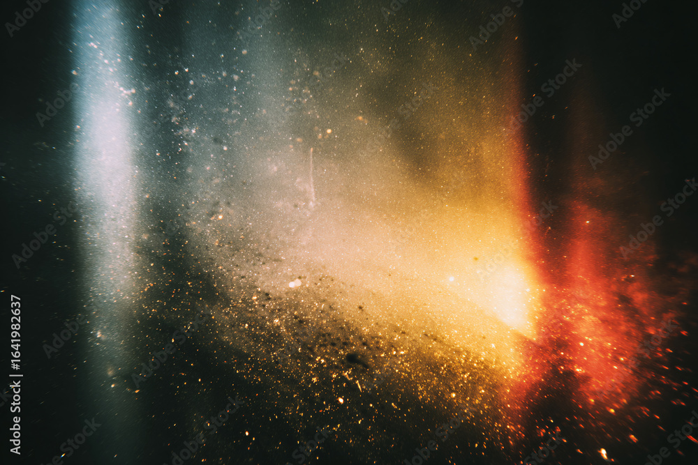 Poster dark scratched background with rays of light. abstract simple background with illumination. retro ba