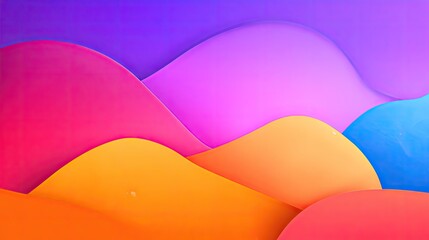 Abstract colorful layered shapes.