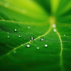 dew on leaf green