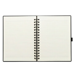 Open notebook isolated on transparent background
