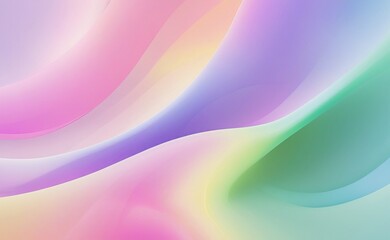 Fototapeta premium Dreamwave Horizon Flowing Pastel Rainbow Gradient
