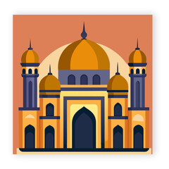 Islamic Architecture Illustration Mosque and Cultural Elements