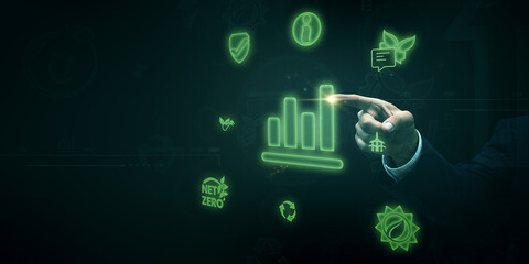 Green Business Teamwork ESG Renewable Energy Eco-Friendly Architecture