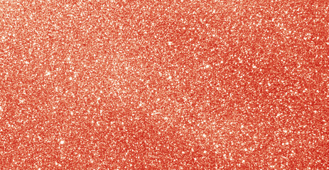 Fototapeta premium Red orange golden glitter bokeh background. Photo can be used for New Year, Christmas and all celebration concepts. Summer backdrop.