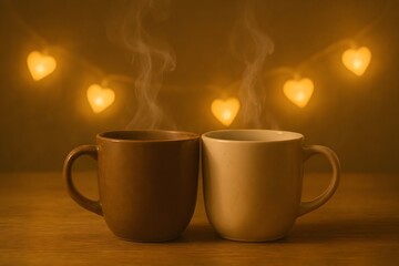 Romantic Cozy Mug Scene