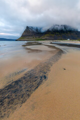White Beach in the Westfjords of Iceland