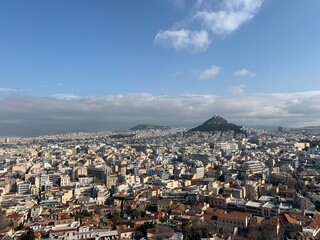 aerial view of Athens greece