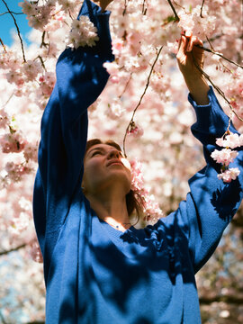 Dreamy spring portrait