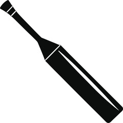 Minimalist cricket bat silhouette