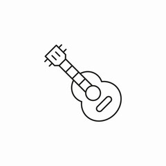 guitar musical instrument icon sign vector