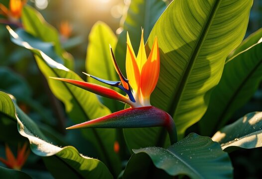 vibrant tropical plant close ups rich natural textures lush greenery exotic foliage detailed visuals beauty, leaf, flower, flora, botanical, landscape, micro