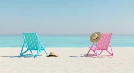 Relaxing Beach Scene with Colorful Chairs and Hats for Summer Vacation (YY (38).jpg)