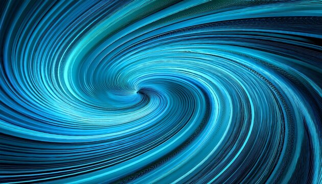 abstract swirling blue vortex design a mesmerizing kaleidoscope of turquoise and indigo hues evoking an enigmatic and captivating sense of movement in a fractal universe