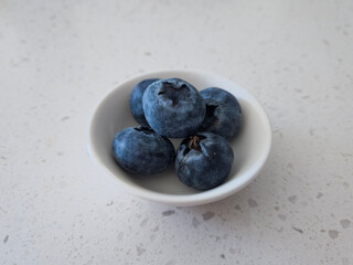 Blueberries in a bowl food photography