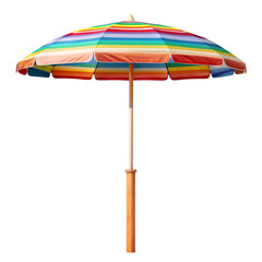 beach umbrella isolated on white background