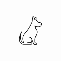 cute dog icon icon sign vector