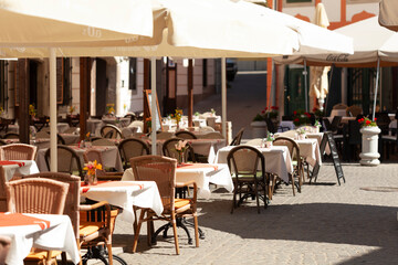 Outdoor Cafe Setting