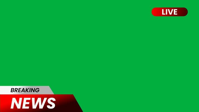 Exclusive Breaking Report Greenscreen &ndash; On-Scene Update Frame