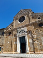The historical city of Volterra in Tuscany, Italy