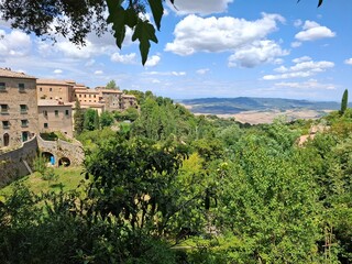 View from Volterra in Tuscany, Italy