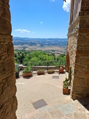View from Volterra in Tuscany, Italy