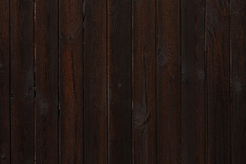 Naklejka premium Dark, rustic wood plank wall